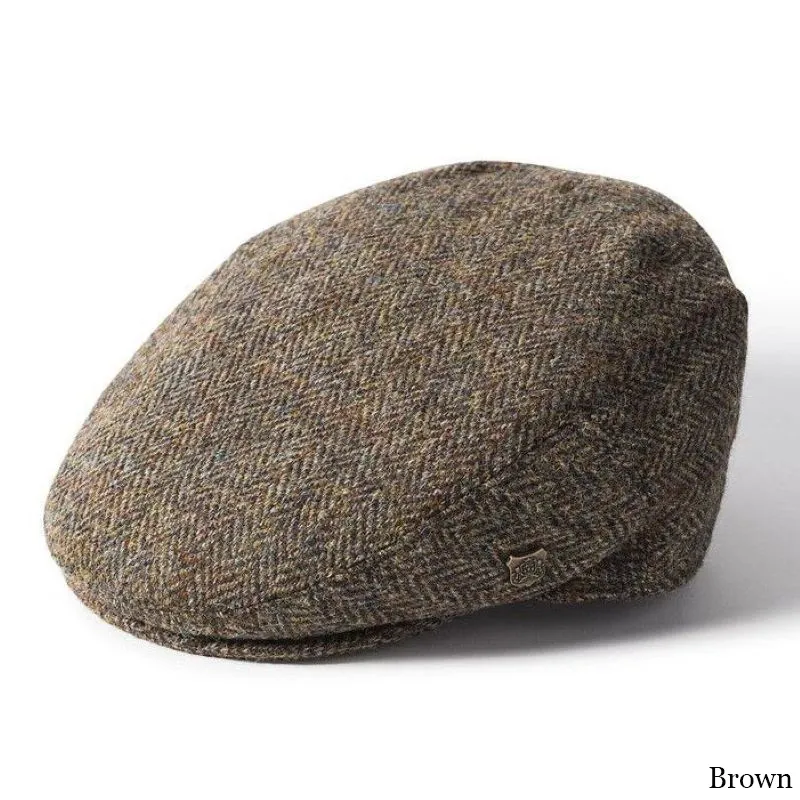 Hat- Heather Grey deals and Tan Knitted and Felted English Flatcap- Renaissance Accurate