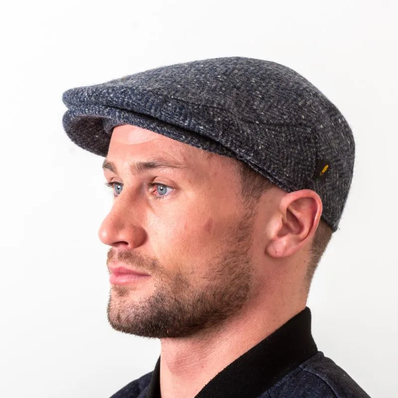 Men's Donegal Tweed Irish Flat Cap - Blue