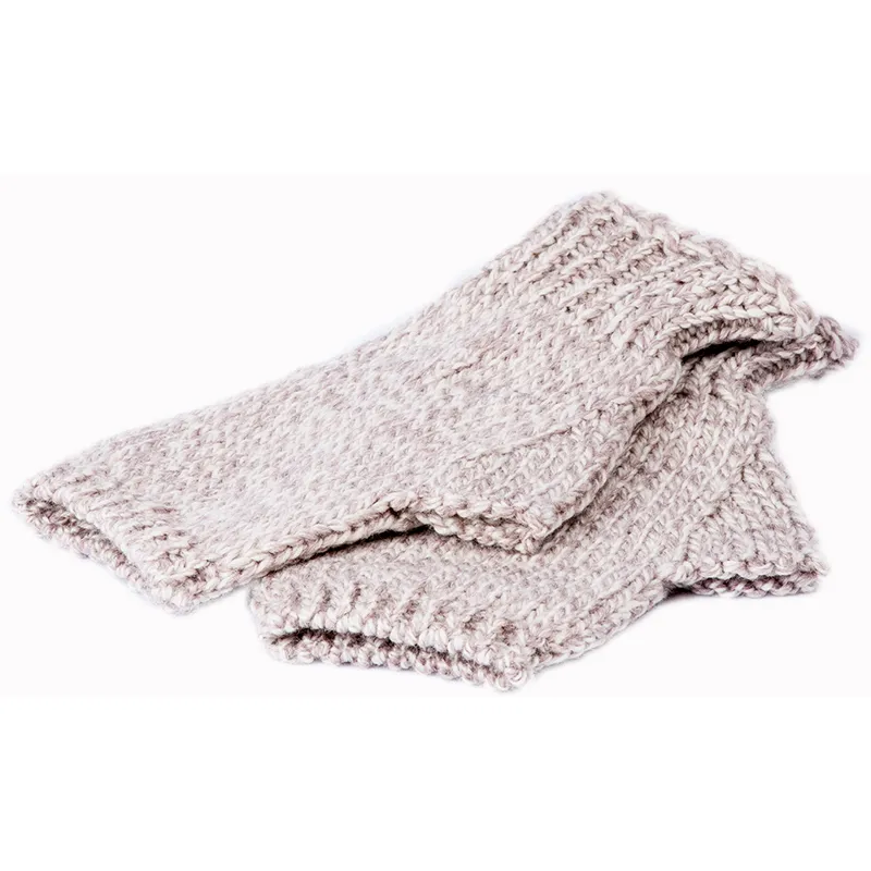 B10312 Irish Merino Wool Fingerless Gloves Front View Gaelsong