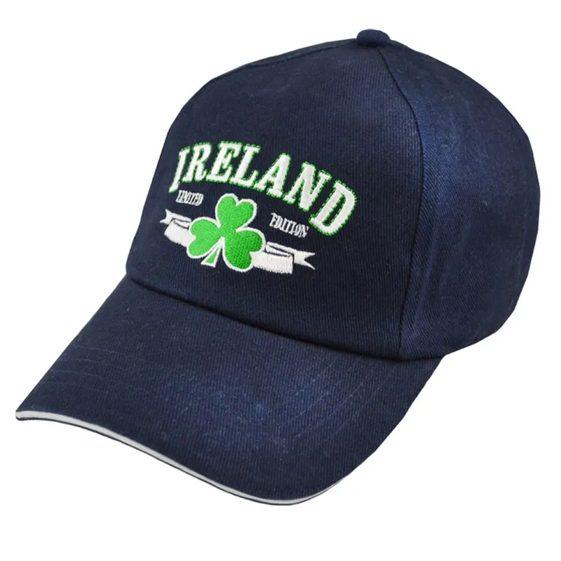 Embroidered Ireland Shamrock Baseball Cap