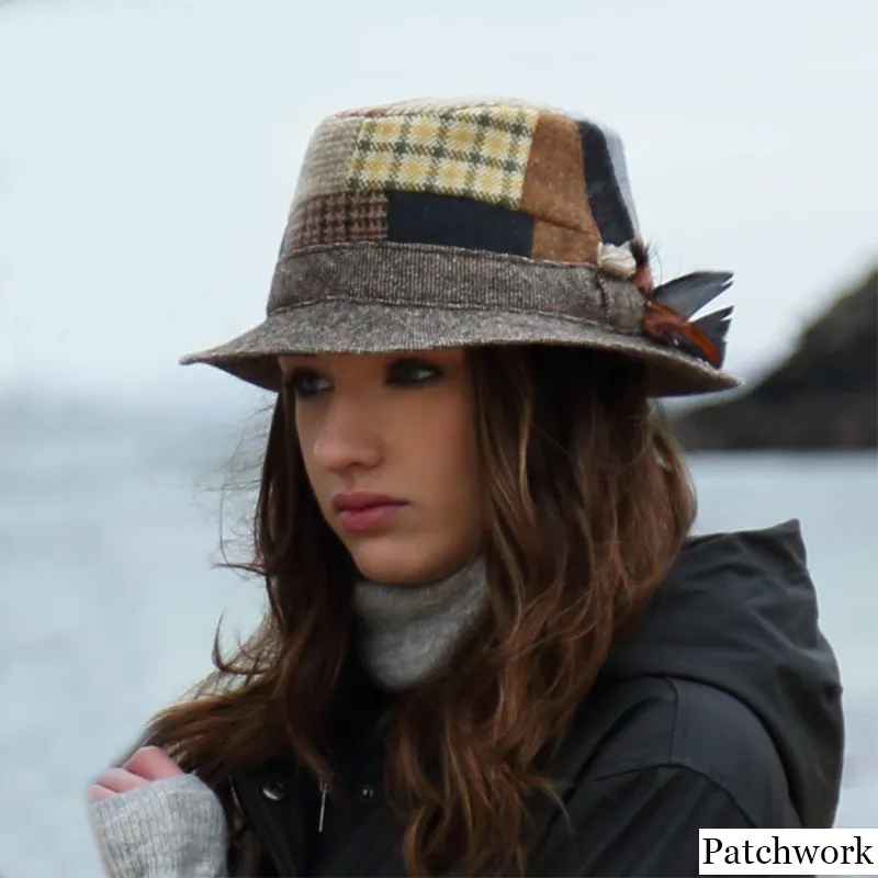Handcrafted Wool Tweed Irish Walking Hat