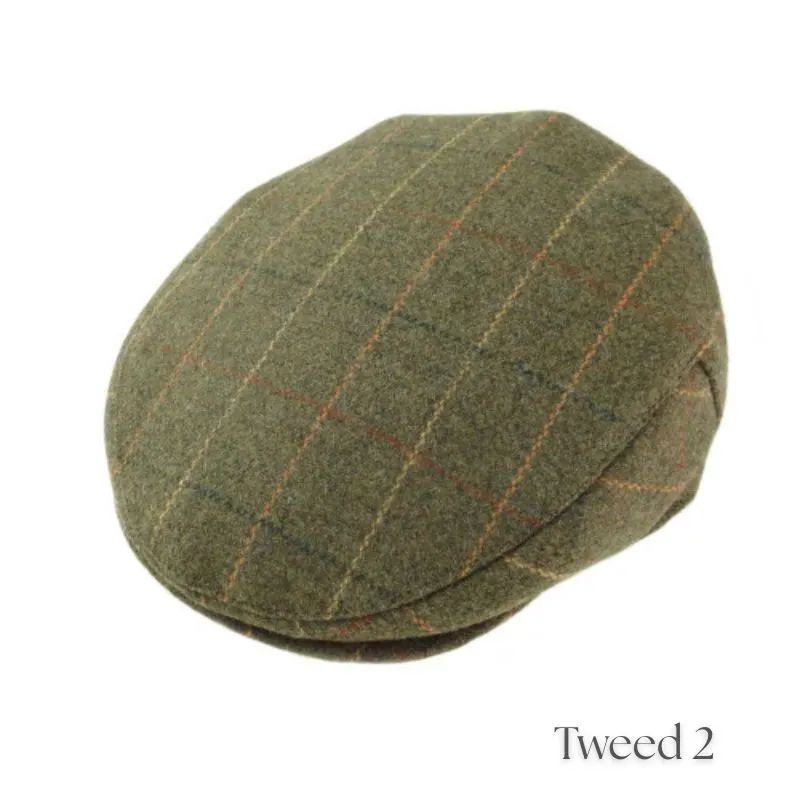 B10342 Men's Teflon Coated Wool Aran Flat Cap Tweed 2 Gaelsong
