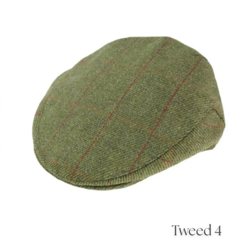 B10342 Men's Teflon Coated Wool Aran Flat Cap Tweed 4 Gaelsong