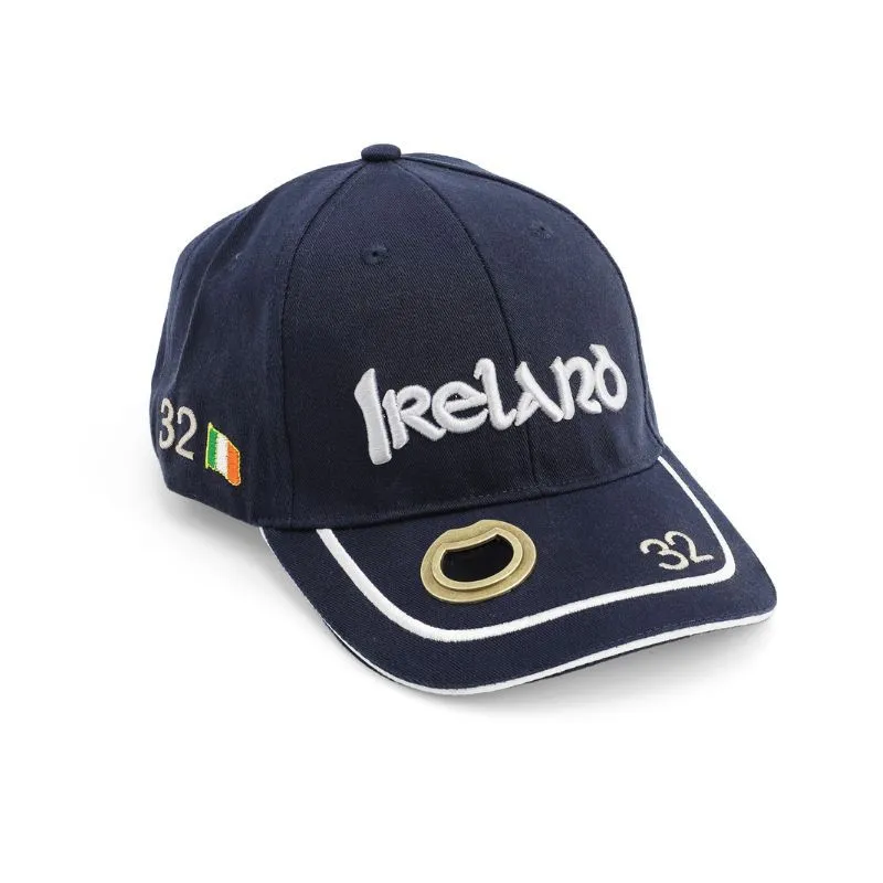 Navy Ireland Embroidery Bottle Opener Baseball Cap