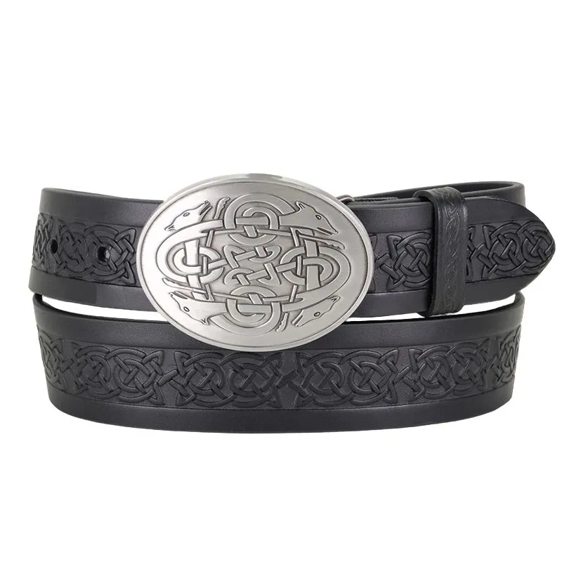 B21020 Cetlic Hounds Buckle  Style with Belt Gaelsong