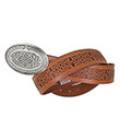 Celtic Lions Buckle with Belt Brown Gaelsong