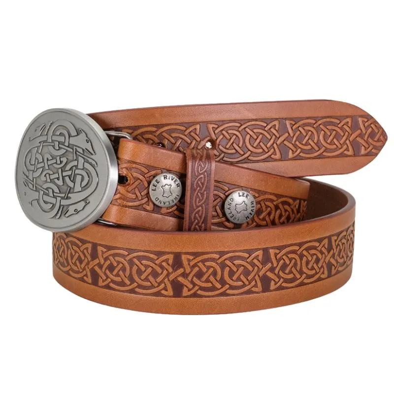 Celtic Hounds Buckle with Belt
