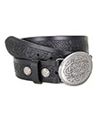 Celtic Hounds Buckle with Belt Black 2 Gaelsong