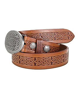 Celtic Hounds Buckle with Belt