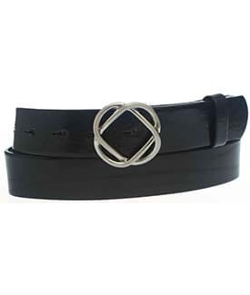 Black Celtic Leather Belt
