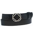 Black Celtic Leather Belt