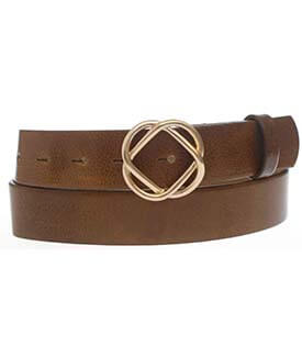 Matt Gold Buckle Irish Leather Belt