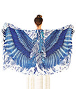 Wings Wrap Azure Color Made of Cotton Gaelsong