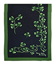 Shamrock Spring Silk Scarf on Close Up 1 Gaelsong