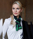 Shamrock Spring Silk Scarf Lifestyle 3 Gaelsong