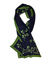 Shamrock Spring Silk Scarf on White Background 1 Gaelsong