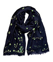 Shamrock Meadow Scarf on White Background Gaelsong