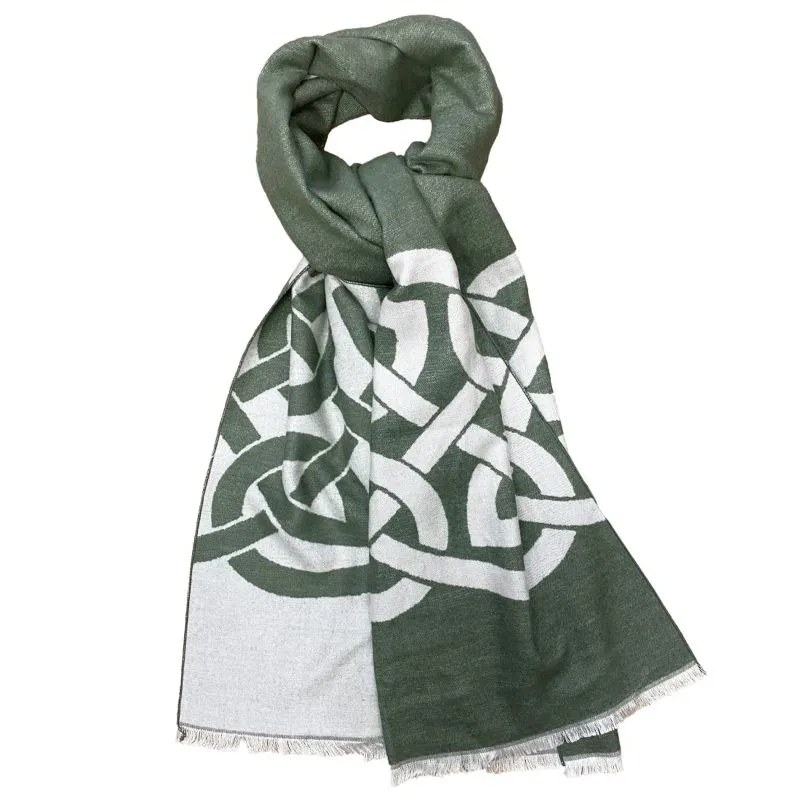 B30220 Thyme & Grey Irish Reversible Scarf Studio  Gaelsong