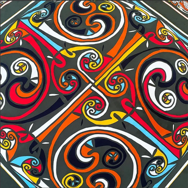 B30221 Irish Book Of Kells Scarf Design Closeup Gaelsong 