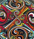 B30221 Irish Book Of Kells Scarf Design Closeup Gaelsong 