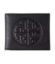 Premium Leather Celtic Knot Wallet in Black view 1