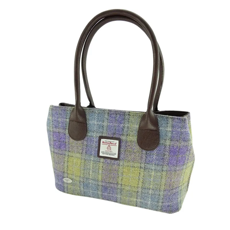 Harris Tweed Handbag- Lilac Check