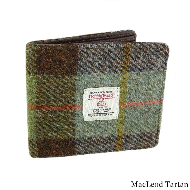 Men's Scottish Tartan Harris Tweed Wallet 