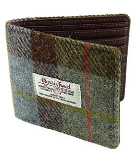 Scottish MacLeod Tartan Harris Tweed Men's Wallet 