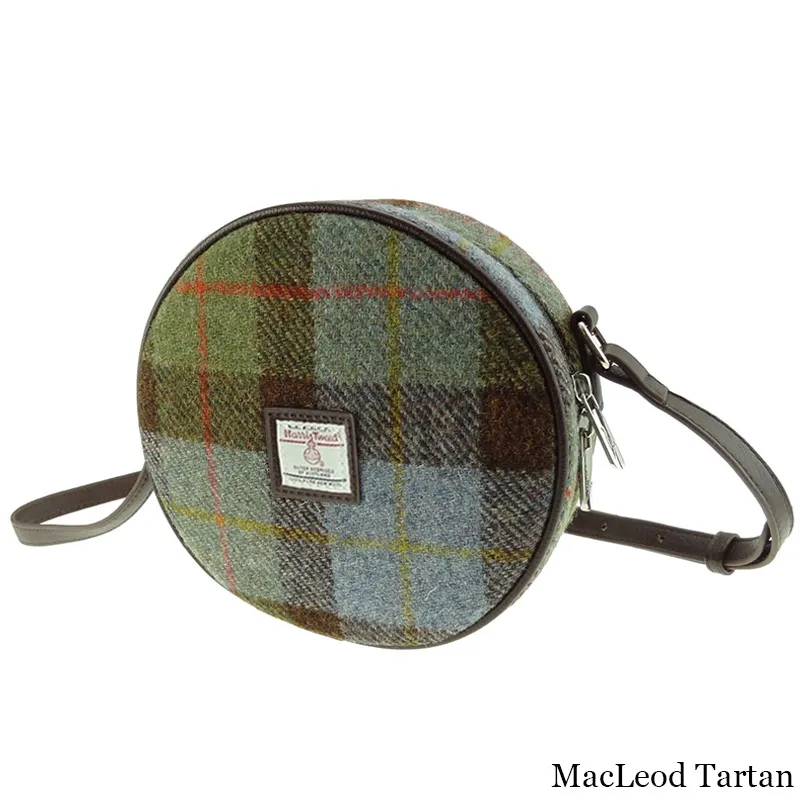 Harris Tweed Round Shoulder Bag