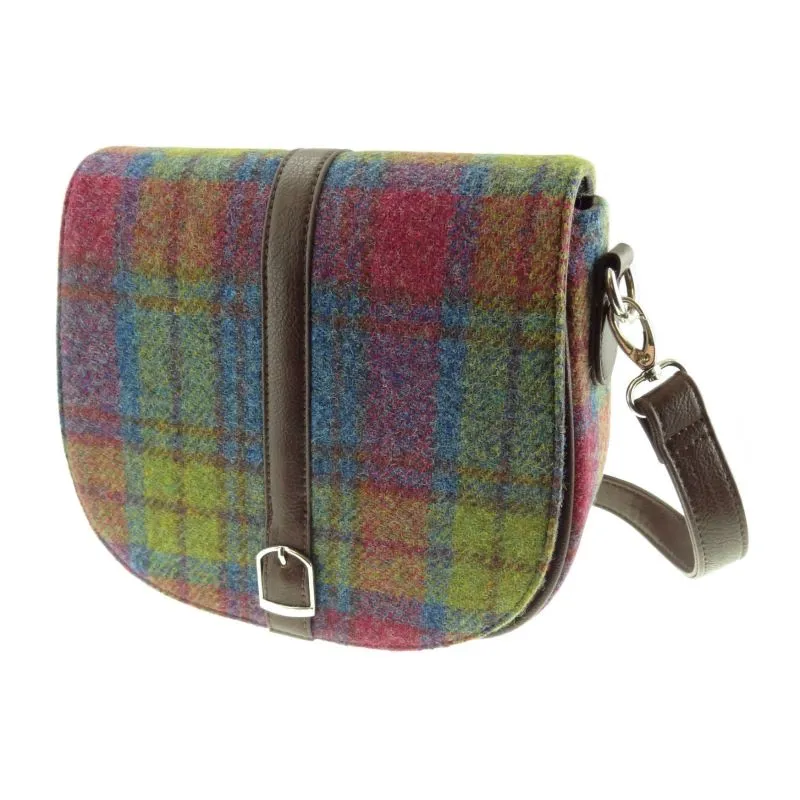 Handwoven Harris Tweed Tartan Shoulder Bag