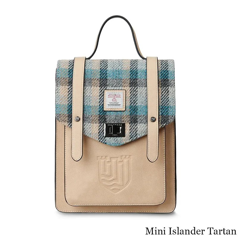 B40256 MINI ISLANDER Colour Authentic Harris Tweed Highland Backpack Gaelsong