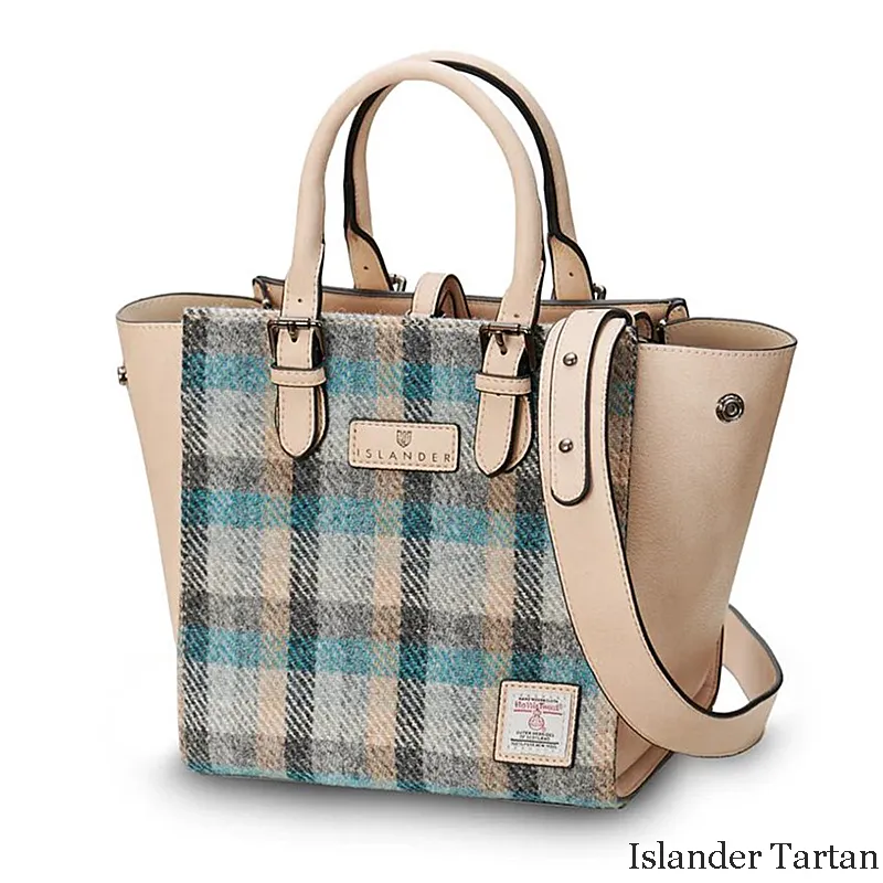 B40266 MEDIUM ISLANDER Colour Handcrafted Harris Tweed Callie Tote Bag Gaelsong