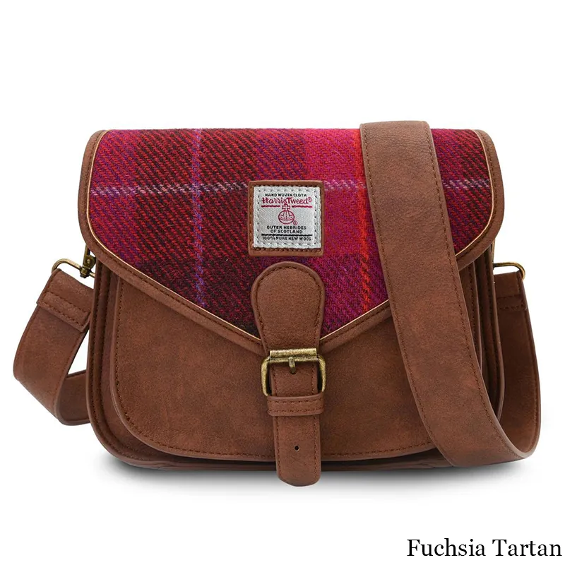 Harris tweed saddle bag sale