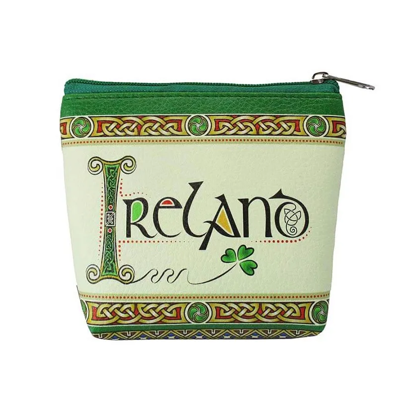 B40269 IRELAND Irish Style Zip Coin Purse Gaelsong