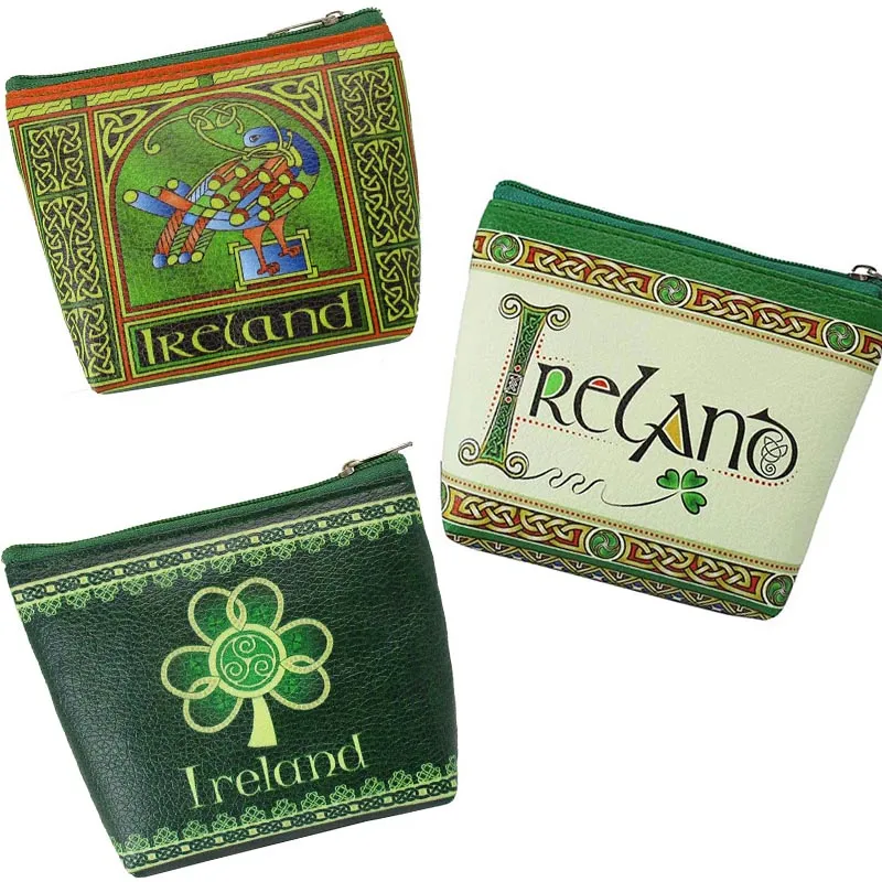 Irish Style Zip Coin Purse