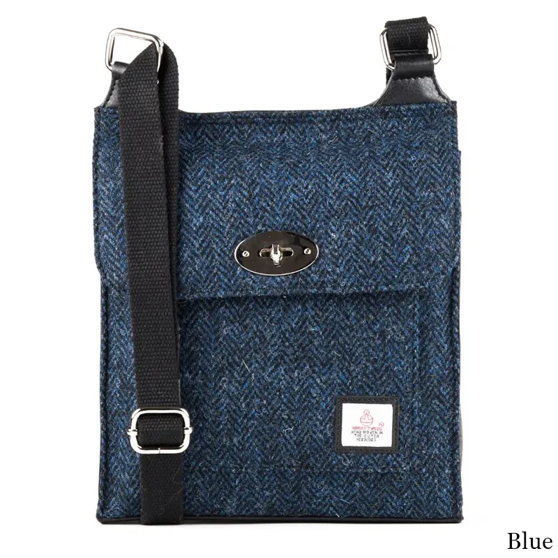 B40274 BLUE Colour Authentic Harris Tweed Purse for Ladies Gaelsong