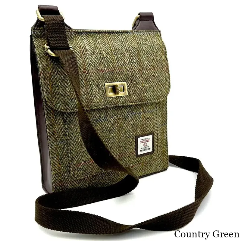 B40274 COUNTRY GREEN Colour Authentic Harris Tweed Purse for Ladies Gaelsong