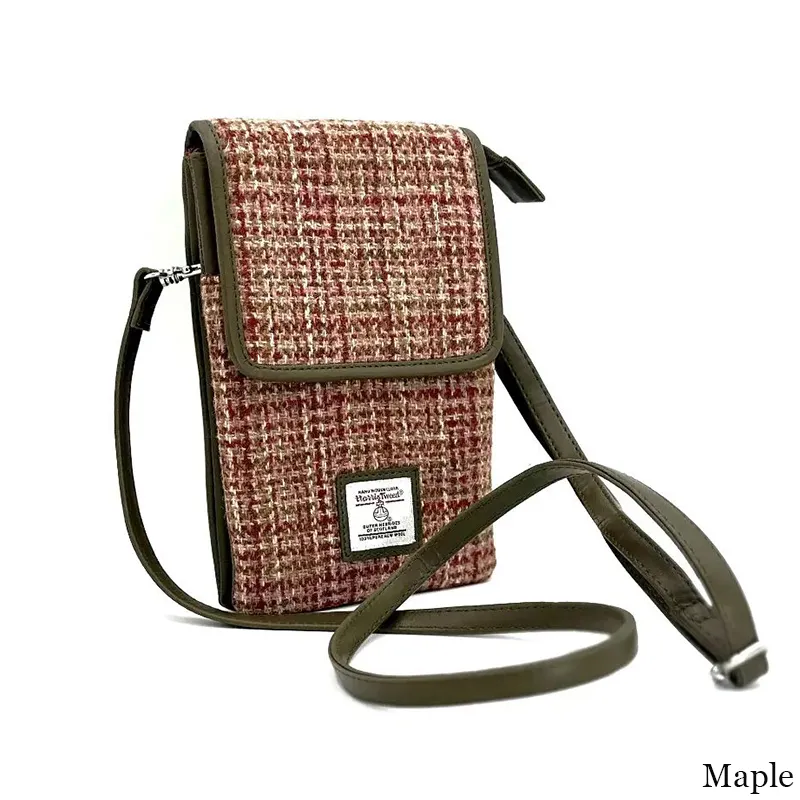 B40277 MAPLE Colour Women's Harris Tweed Mini Crossbody Bag Gaelsong