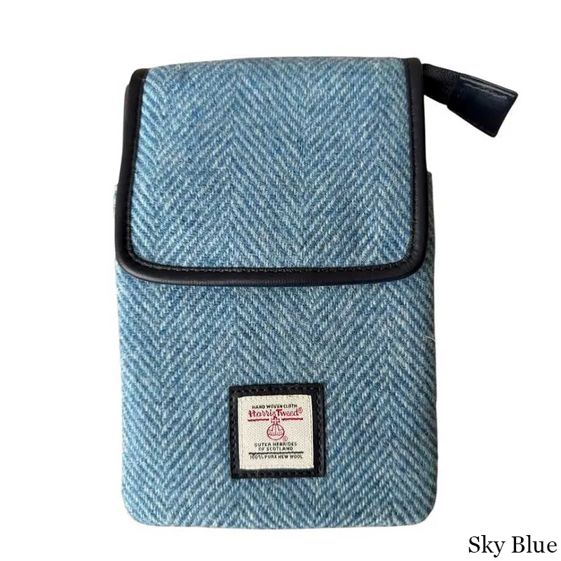 B40277 SKY BLUE Colour Women's Harris Tweed Mini Crossbody Bag Gaelsong