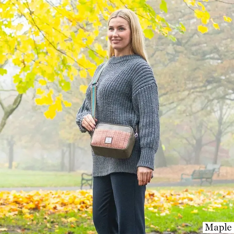B40280 MAPLE Colour Genuine Harris Tweed Camera Bag Lifestyle Gaelsong