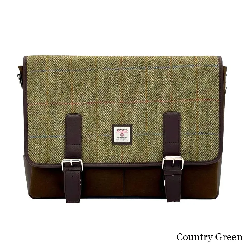 Men's Harris tweed Messenger Bag