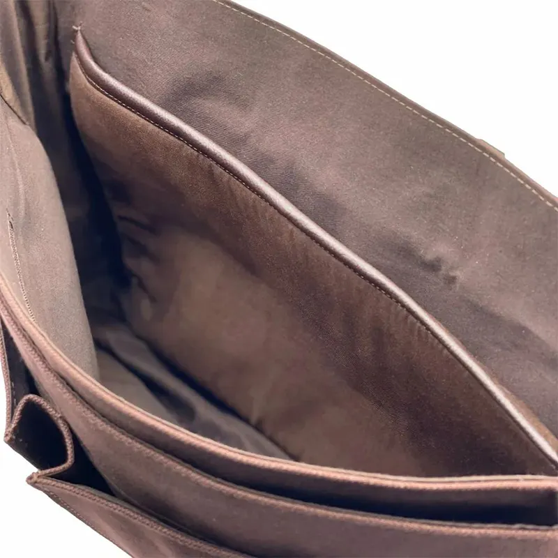 B40297 COUNTRY GREEN Colour Men's Harris tweed Messenger Bag Compartemented in 2 Section Gaelsong