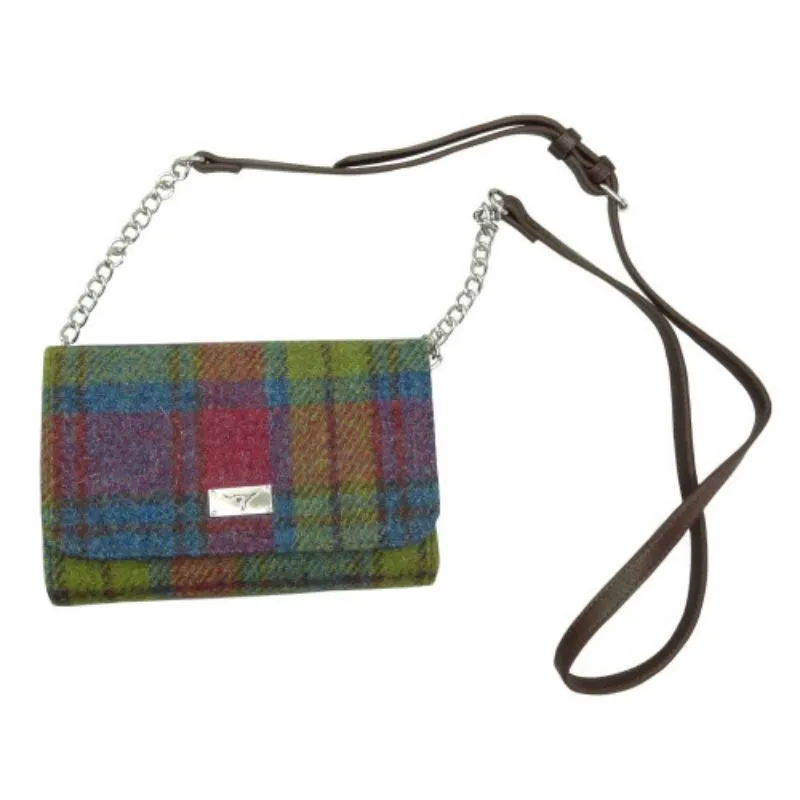 B40303 Harris Tweed Strathy Wallet Shoulder Bag Multi ColorGaelsong