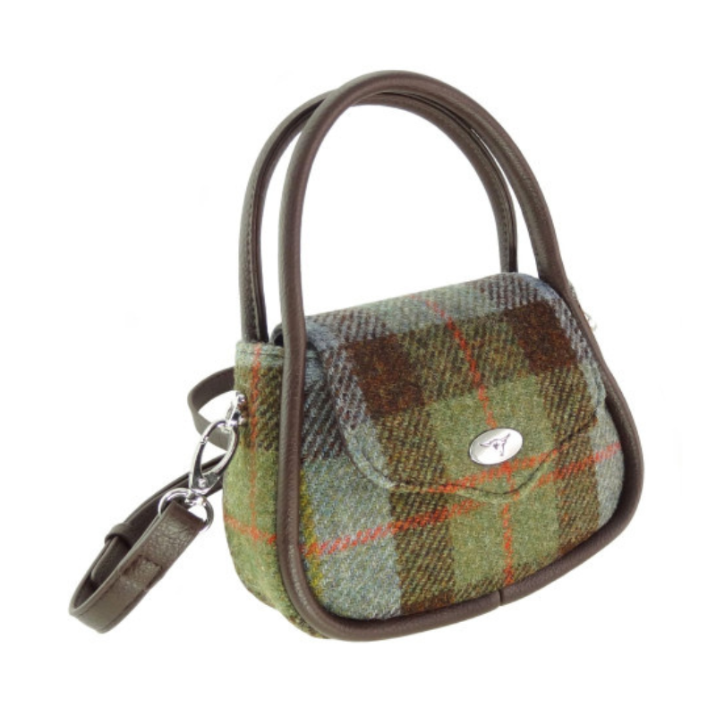Ladies Mini Harris Tweed Buchan Bag view 12
