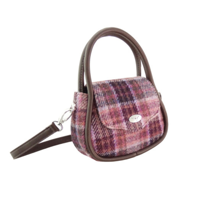 Ladies Mini Harris Tweed Buchan Bag view 13
