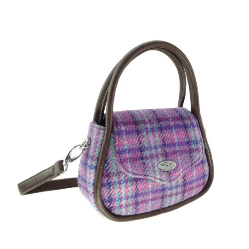 Ladies Mini Harris Tweed Buchan Bag view 14