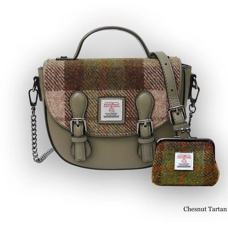 Authentic Harris Tweed Purse with Matching Mini Wallet
