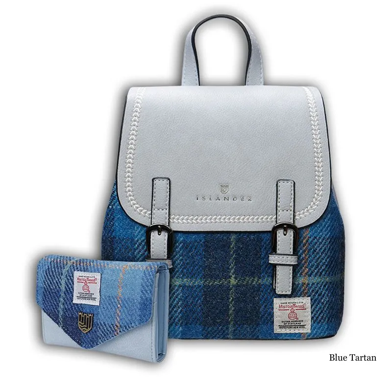 Women's Scottish Tweed Backpack & Purse Gift Set