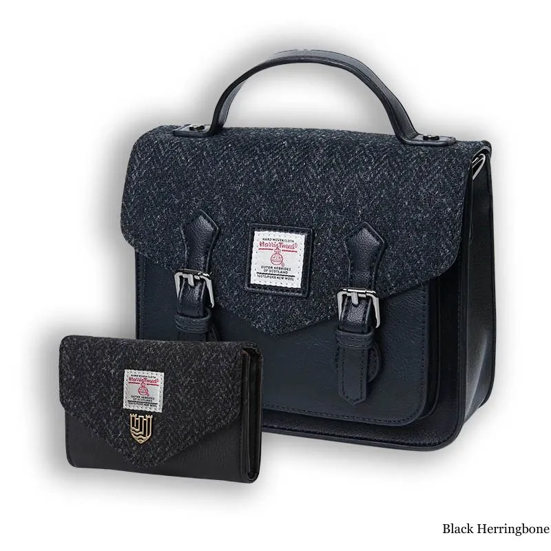 Harris Tweed & Vegan Leather Bag Matching Set