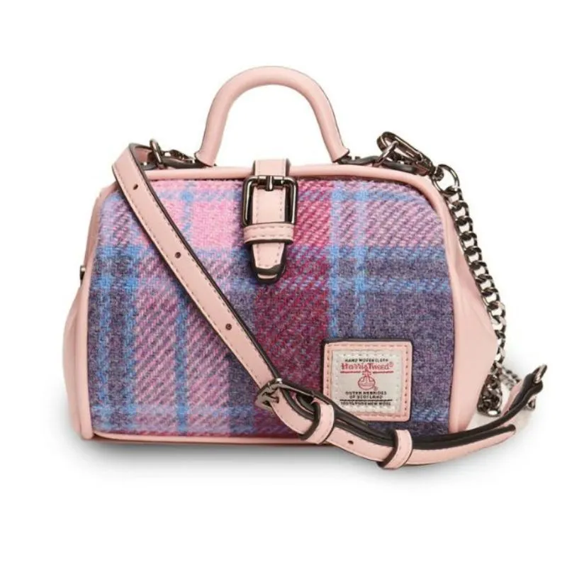 Harris Tweed & Vegan Leather Mini Doctor Bag